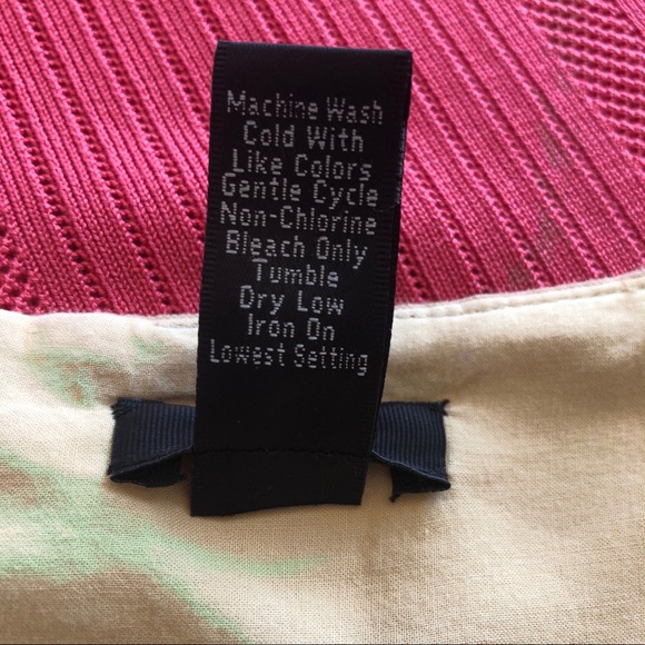 J CREW Factory Tan & Coral Striped Pencil Skirt - Picture 4 of 11